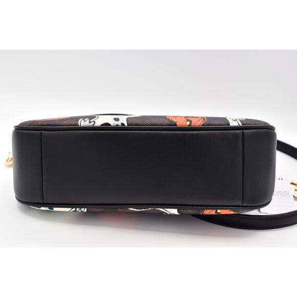 Coach Teri Shoulder Bag In Signature Canvas Pumpkin Halloween Print CCE71 NWT - Picture 8 of 16